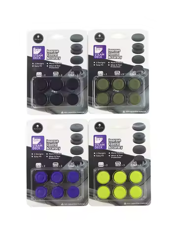 1set For Steam Deck Skull Thumb Grip Set Joystick Cap Thumbstick Cover