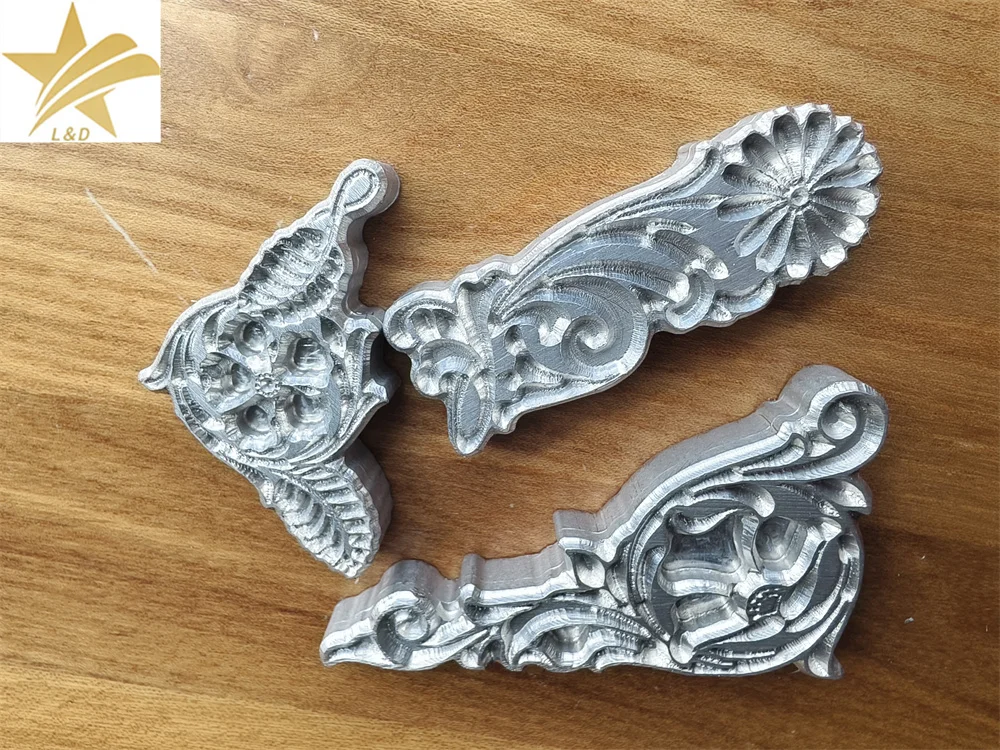 3Pcs 3D Flower Pattern Leather DIY Embossing Stamp Tool, Carving Pressing Tool ,Hot Cold Stamping Die Craft Pressing Shaping