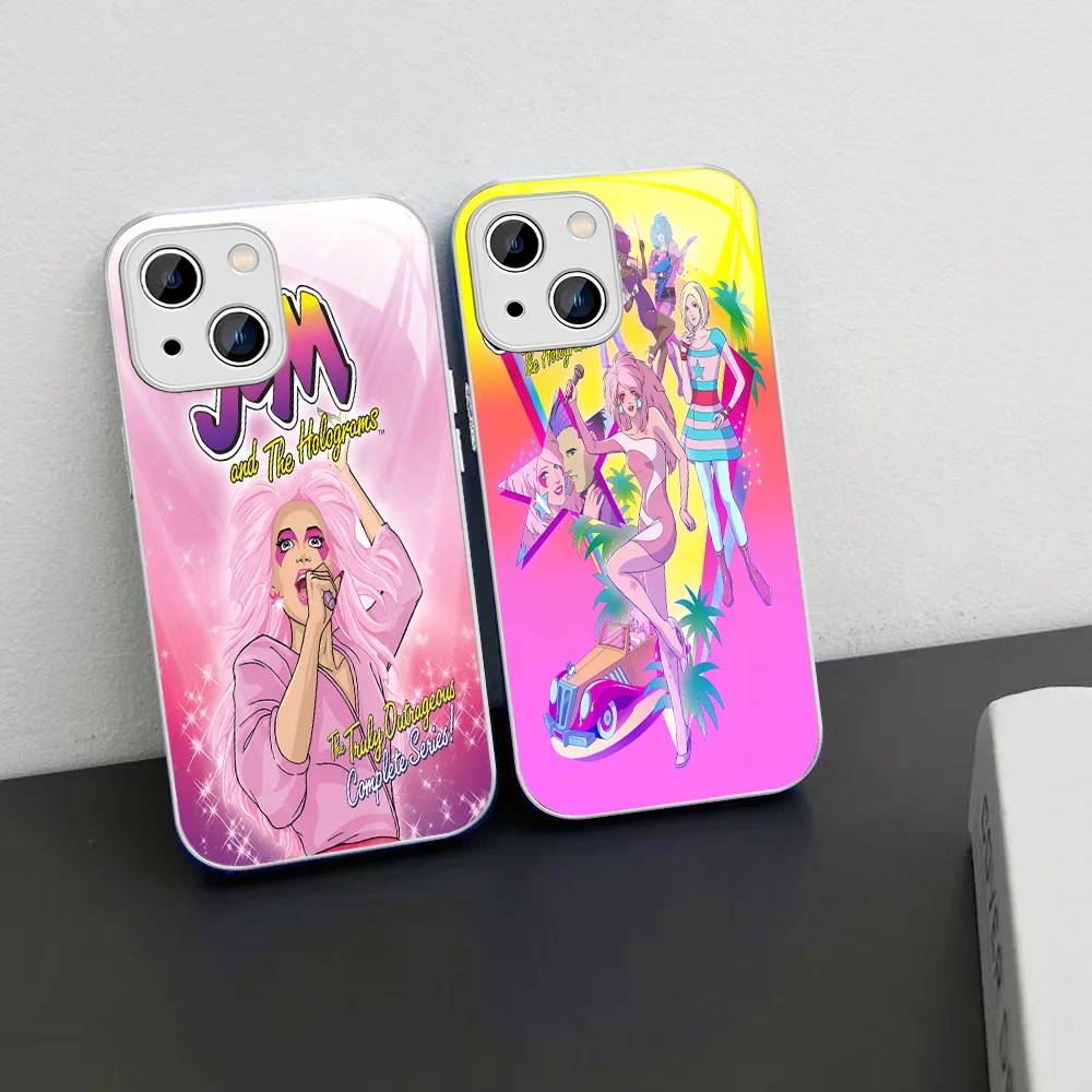 Jem And The Holograms Phone Case Tempered Glass For Iphone 14 13 12 11 Pro Mini XS MAX 14Plus X XS XR Fundas