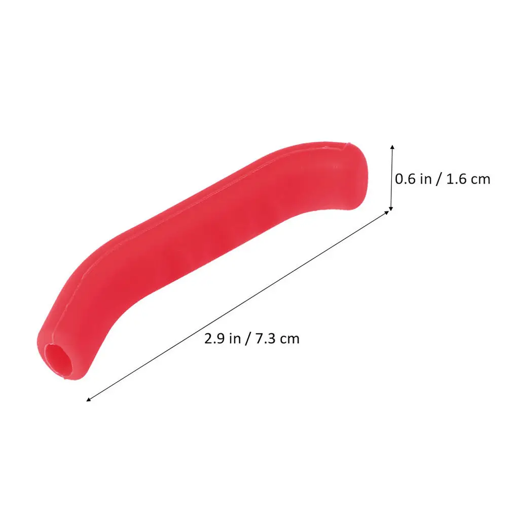 3Pair Brake Handle Silicone Sleeve Comfortable Anti-Slip Grip Mountain Bike Protective Covers Black Red Blue Long Ride Fatigue