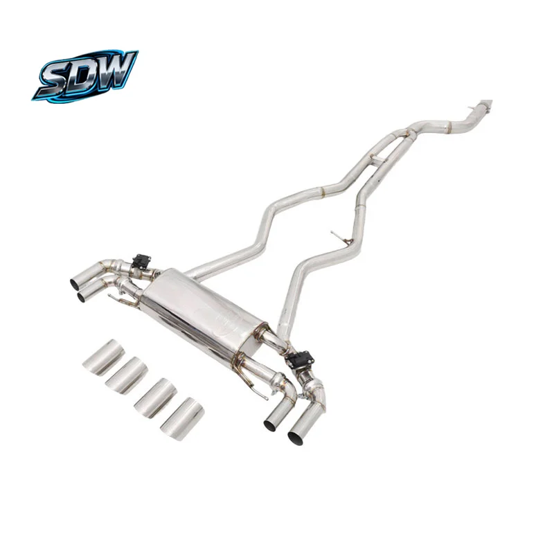 Factory Stainless Steel Mirror Polished 1.5mm Thick Exhaust Catback for  M235i M340i M140/M140i F20 B58 3.0T High Flow