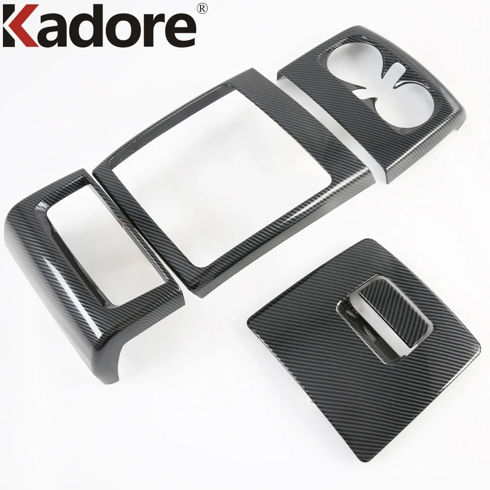

Car Armrest Box Rear Air Condition Vent Outlet Cover Trim For Kia Carnival KA4 2020-2023 2024 Water Cup Holder Frame Accessories