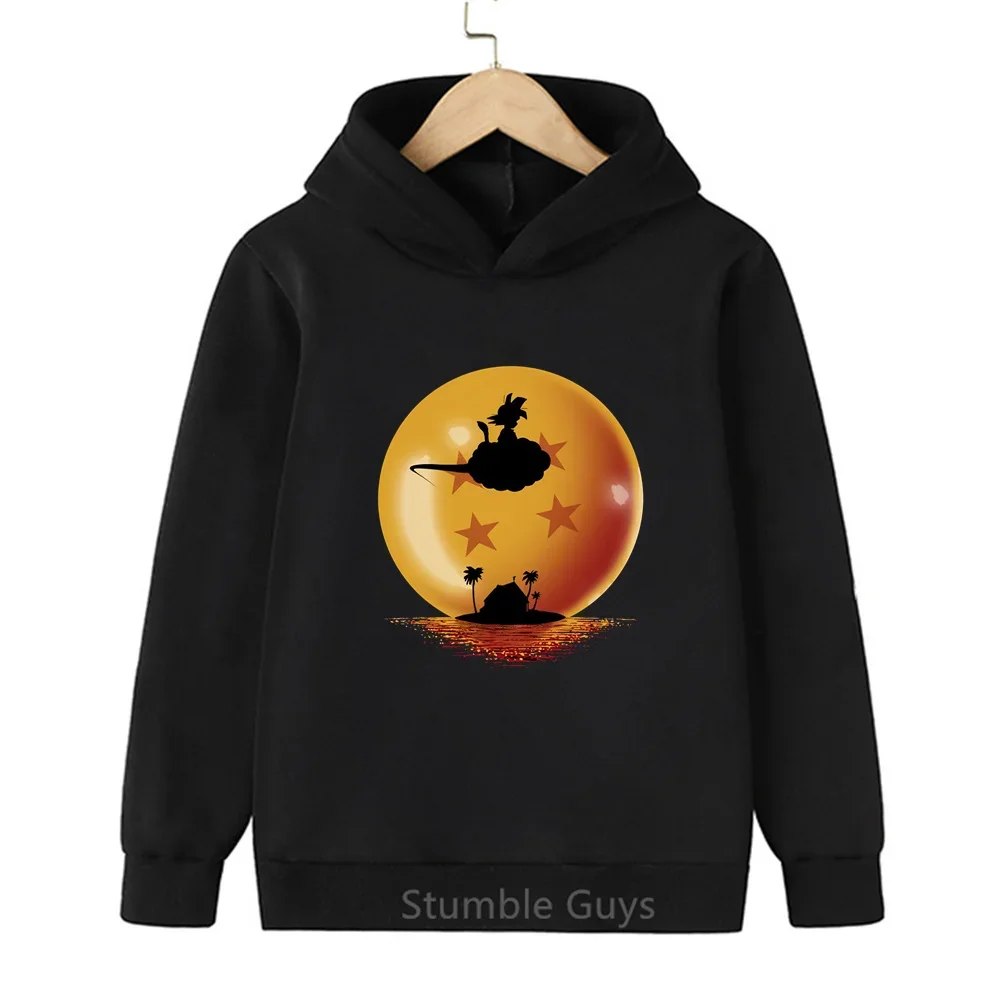 Dragon Ball Kid Goku Turtle House Symbol Print Hoodie Kinder Jungen Mädchen Pullover Kapuzenpullover Anime Kinder Streetwear Oberteile – Detail 6