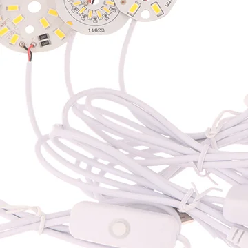 NEW 1Pc 1.5M Line Length DC5V LED Chips SMD5730 LED Lamp USB 3W Light Board Warm White Light With ON/OFF Switch Cable
