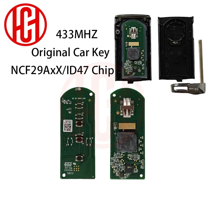 

OEM Keyless Go 433Mhz with 47 Chip Smart Remote Car Key Keyless for Chery TXT new Tiggo 7 Tiggo 5X Smart Remote Car Key