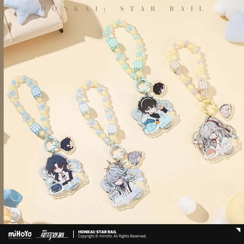 

miHoYo Game Official Honkai Star Rail Male Dormitory Serie Acrylic Pendant Sunday Blade DanHeng Key Chain Cosplay Halloween Gift