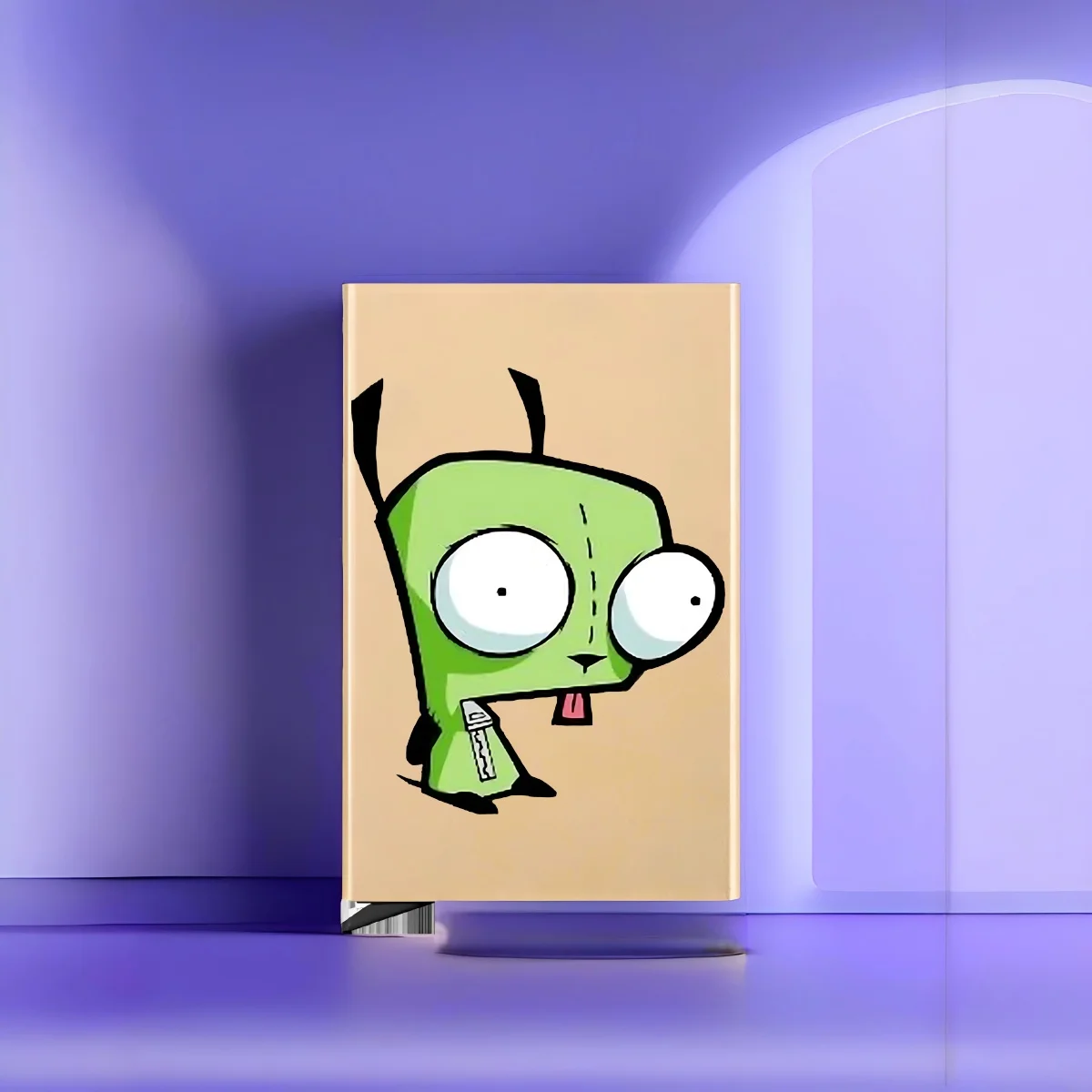 GIR Invader Zim 2026 新しいスタイルのファッションプリントカードケース さまざまなカラーオプション 使いやすい コンパクトで日常のニーズに最適