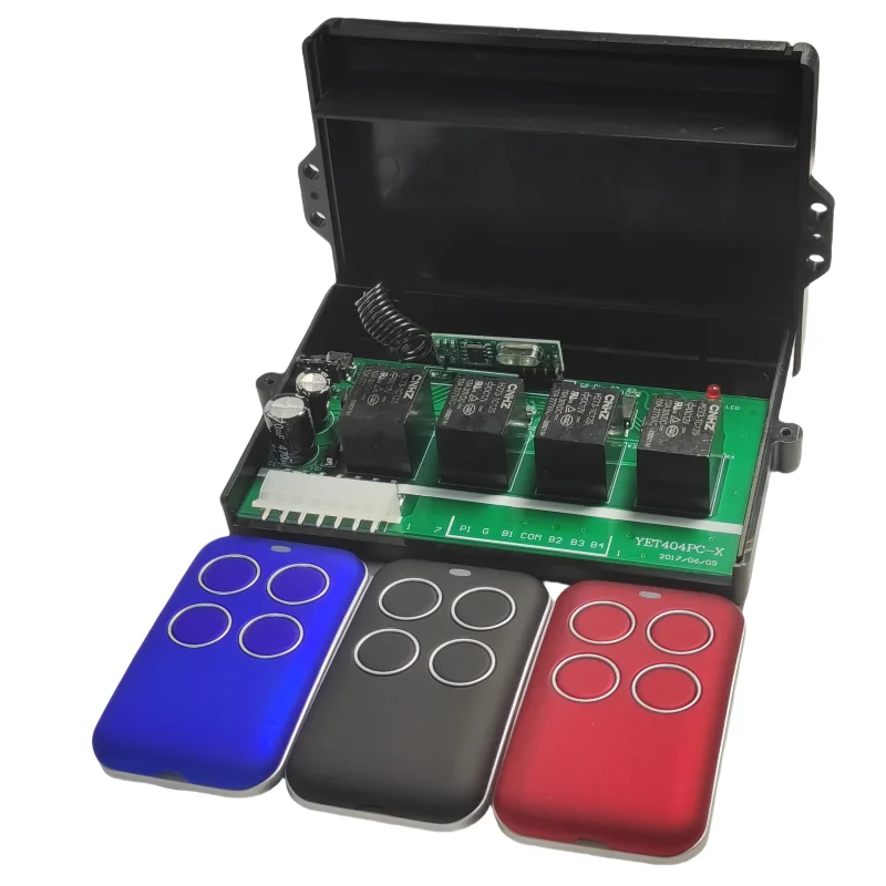 Auto Remote Controller 4 Channels 12V 433.92MHz Wireless Remote Controller Kit Work with Learning Code Transmitter view 6