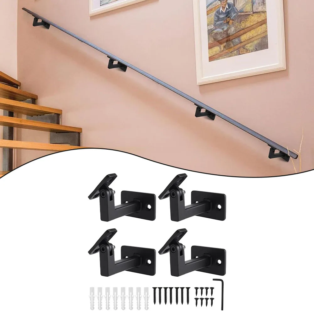 Iron Handrail Holder As Show Adjustable Handrail Bracket Customizable Angle Easy Installation Flexible Mounting System
