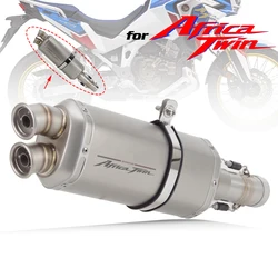 For Africa Twin 2020 2021 2022 Slip on Motocross Motorcycle Exhaust Escape Moto 51mm Middle Link Pipe for CRF1100 CRF1100L