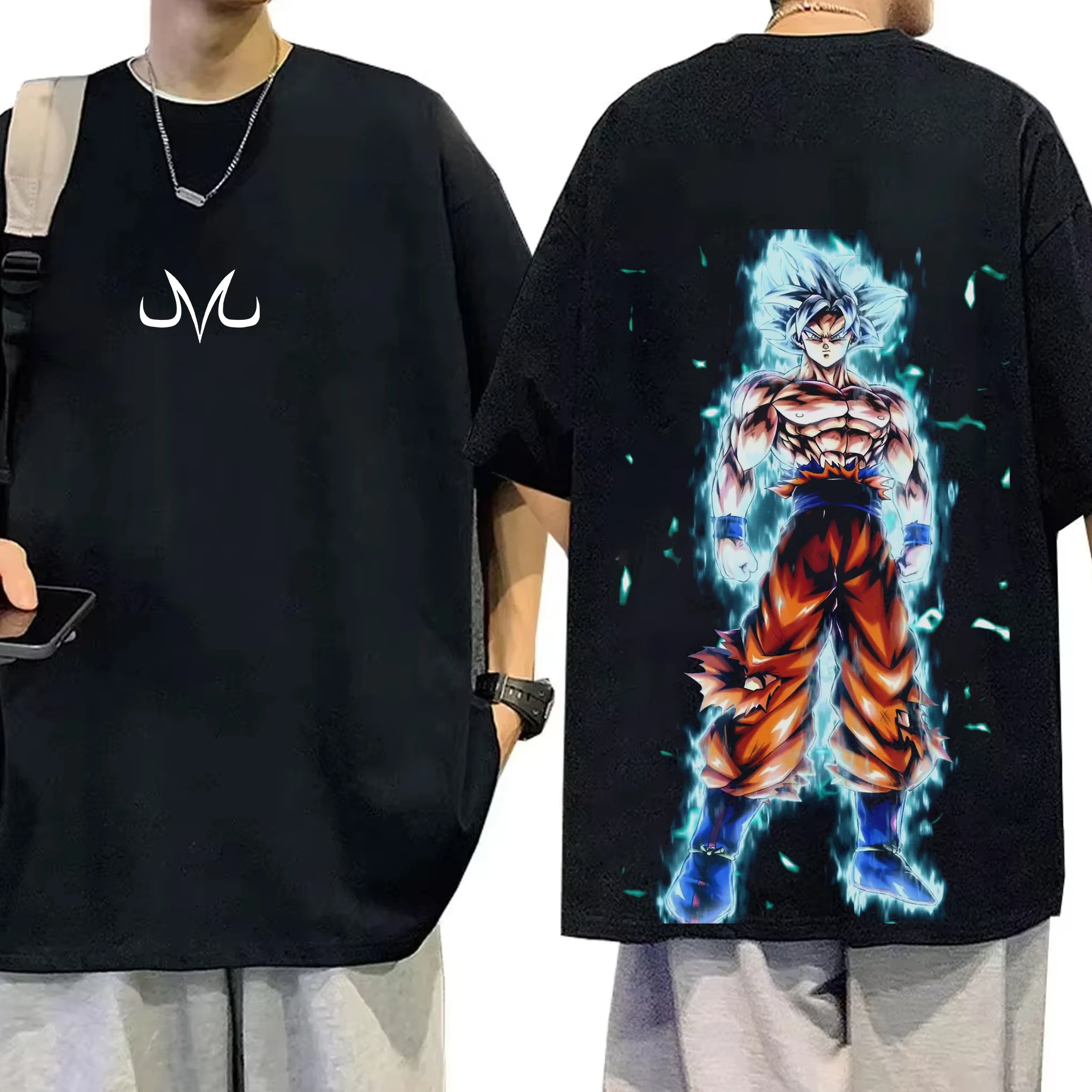

Dragon Ball Japanese Anime Printed Men's T-Shirt Majin Buu Boys Children Harajuku Short Sleeve Kids Goku T-shirt Summer Clothing