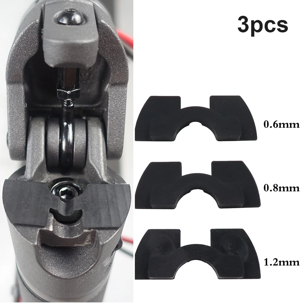 

3 Piece set Black Scooter Modification Accessories Front Fork Rubber Damping Cushion for Xiaomi M365 Spacer Vibration Damper