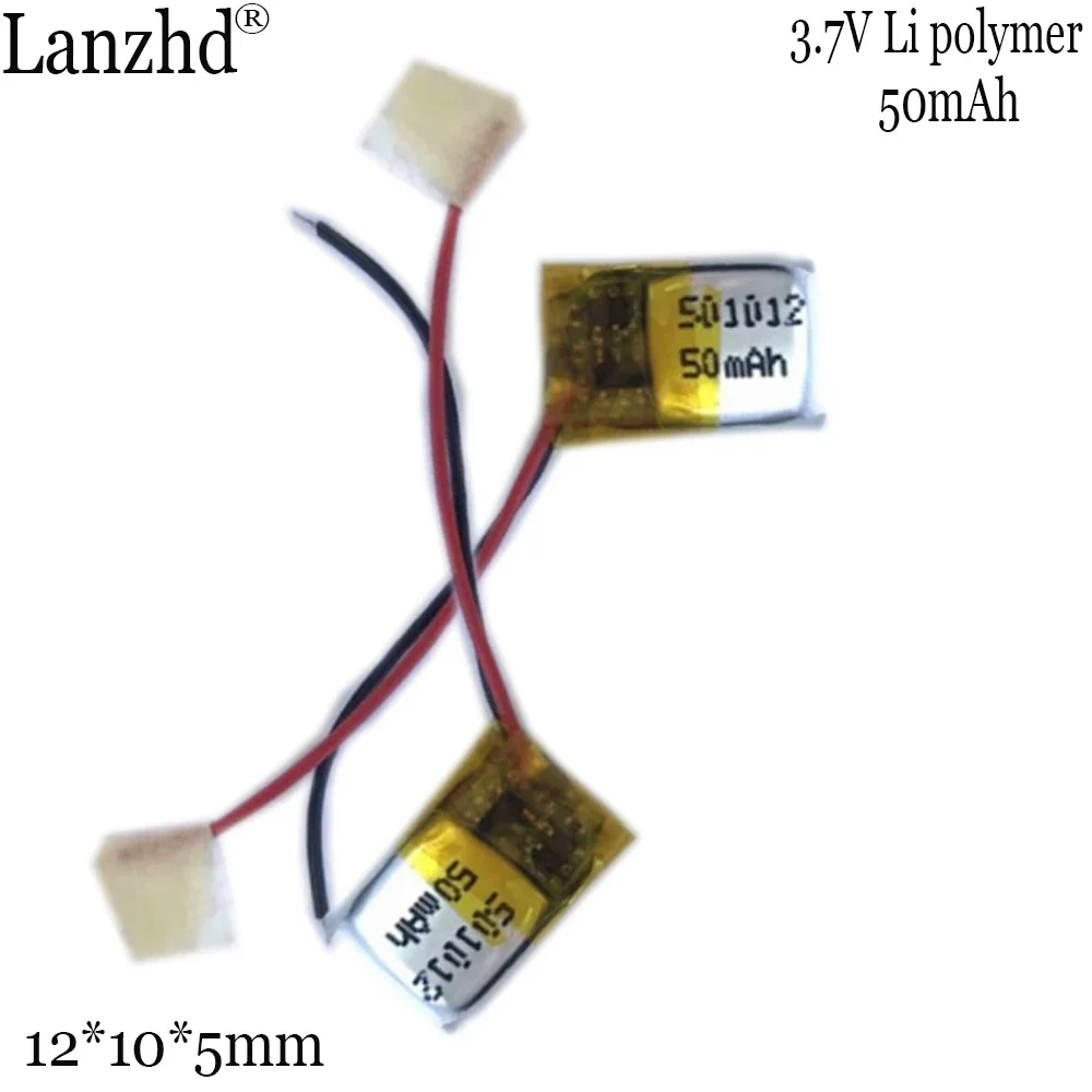 بطارية ليثيوم بوليمر قابلة لإعادة الشحن لـ TWS ، 50 مللي أمبير ، 50 مللي أمبير ، Lipo ، i7s ، i8 ، i12 ، سماعة بلوتوث ، GPS ، ساعة ذكية ، أضواء LED ، لعبة #2