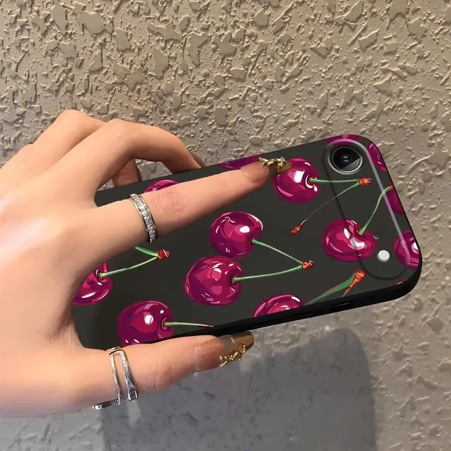 Case for Apple iPhone 17 Pro Max 14 11 12 15 Pro 7 8 Air 16 13 XR XS MAX Funda Phone Cover Fruit Cherry view 4