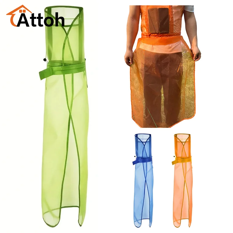 

Single Breathable Mesh Gardening Apron with Pockets - Full Protection Workwear for Lawn Mowing and Landscaping