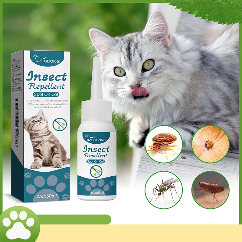 Pet Flea Killing Drops Cat Dog External Deworming Skin Cleaning Lice Tick Droppings Anti Flea Cat Tick Lice And Mite Droppings