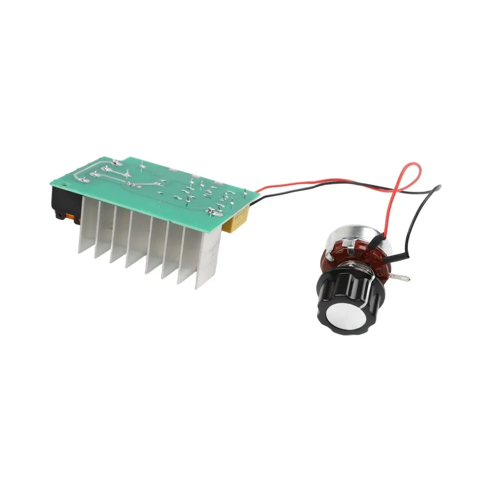 For DIY Electronics Projects 4000W Voltage Regulator Voltage Regulator External Potentiometer Included PCB Material Construction