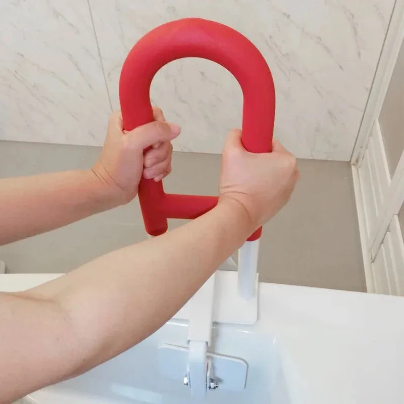 No Punching Pregnant Women Bathtub Handle Toilet Anti-skid Elderly Shower And Bath Handle Disabled Safety Rails Home Improvement