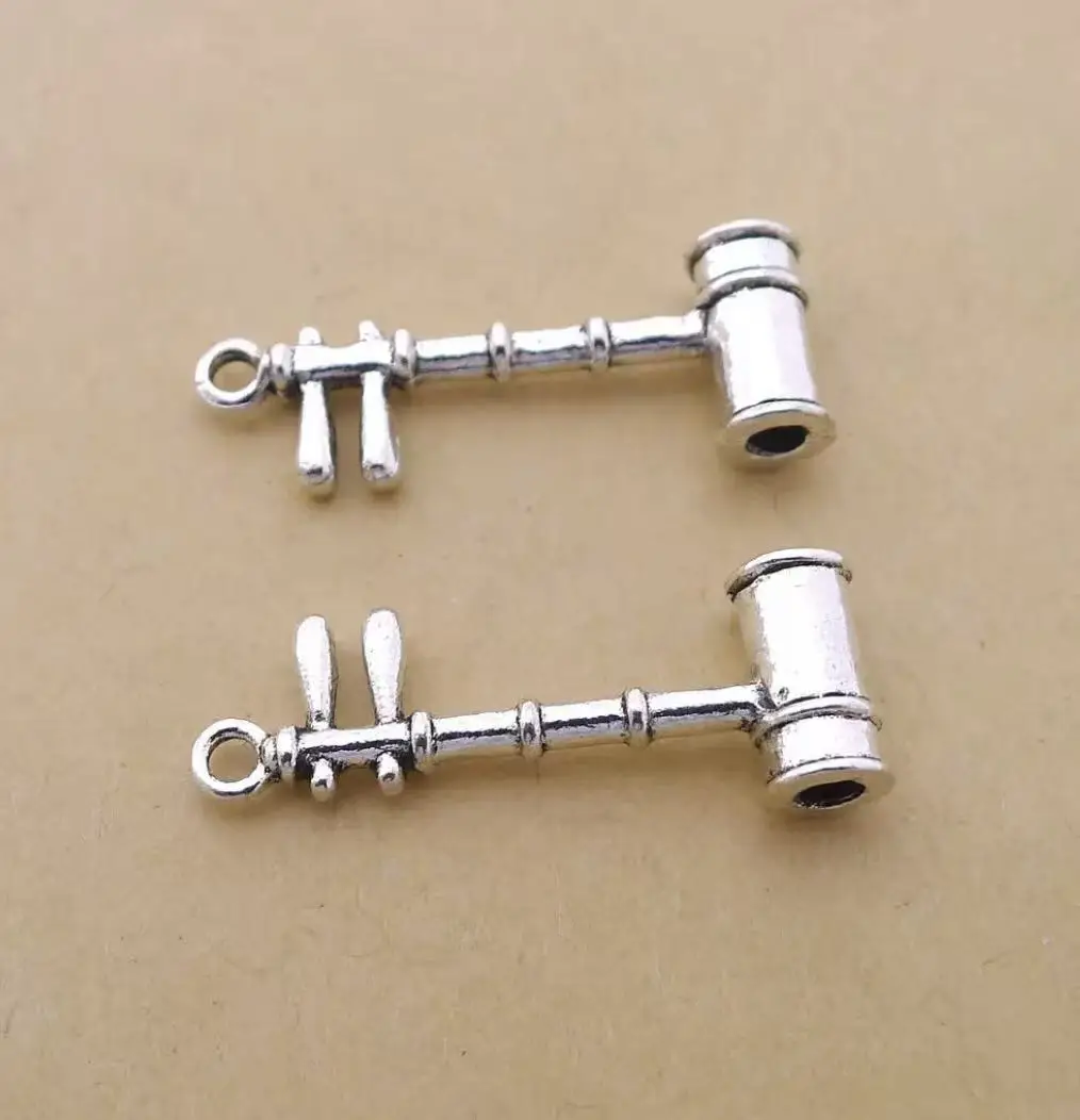 

10pcs 28*11mm chinese style music instrument design pendants for handmade findings Zinc alloy metal HW3985