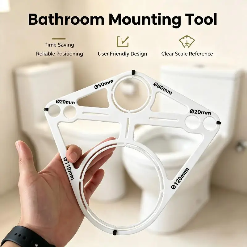 Toilet Installation Positioning Template, Pipe Layout Locator, Decoration Tools, Home Improvement Hand Tools
