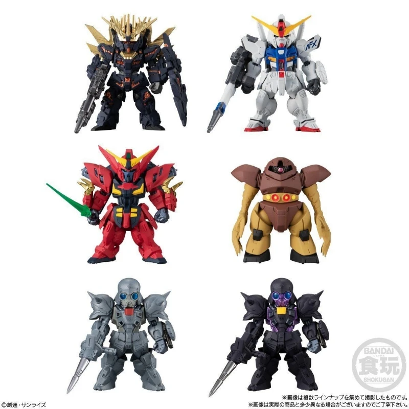 Bandai Original 6Pcs ガンダムコンバージ♯16 MSM-03 Gogg Action Figure Assembly Model Kit Toys Collectible Gifts For Children