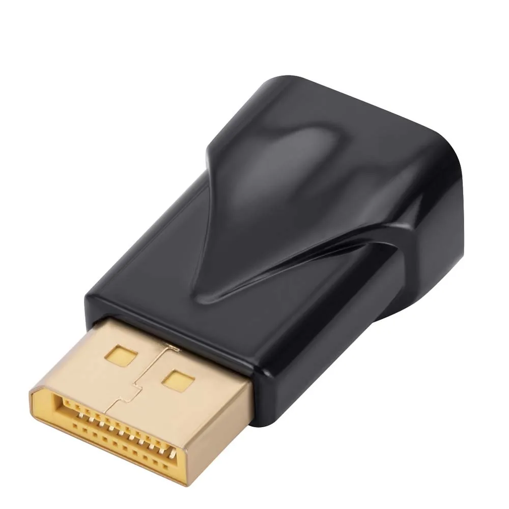 Convertisseur DP vers VGA, câble Displayport vers VGA, adaptateur d'extension pour ordinateur portable, tablette, entrée DP, moniteur TV, budgétaire, sortie