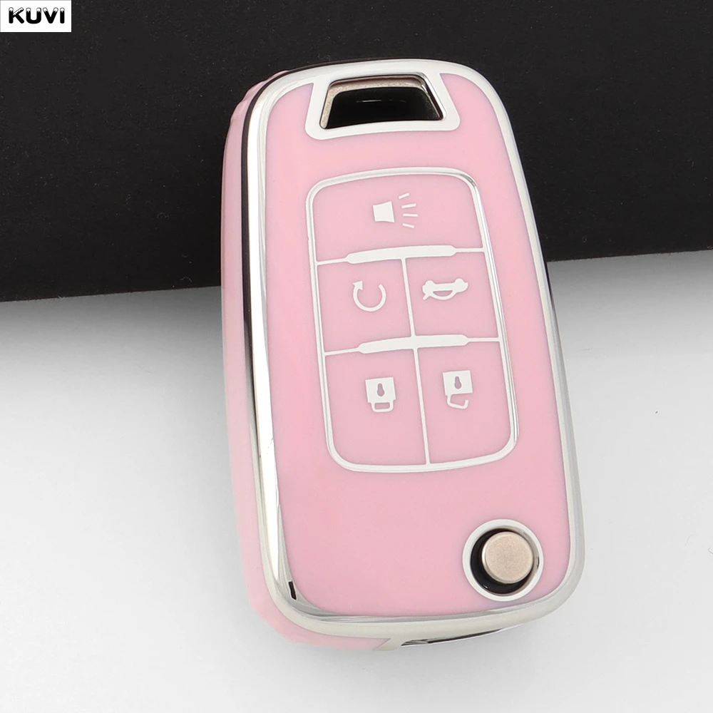 2 3 4 5 BTN TPU Car Key Case Cover Shell For Buick/Opel For Chevrolet Cruze Epica Lova Camaro Impala Aveo Malibu Sail Orlando view 6