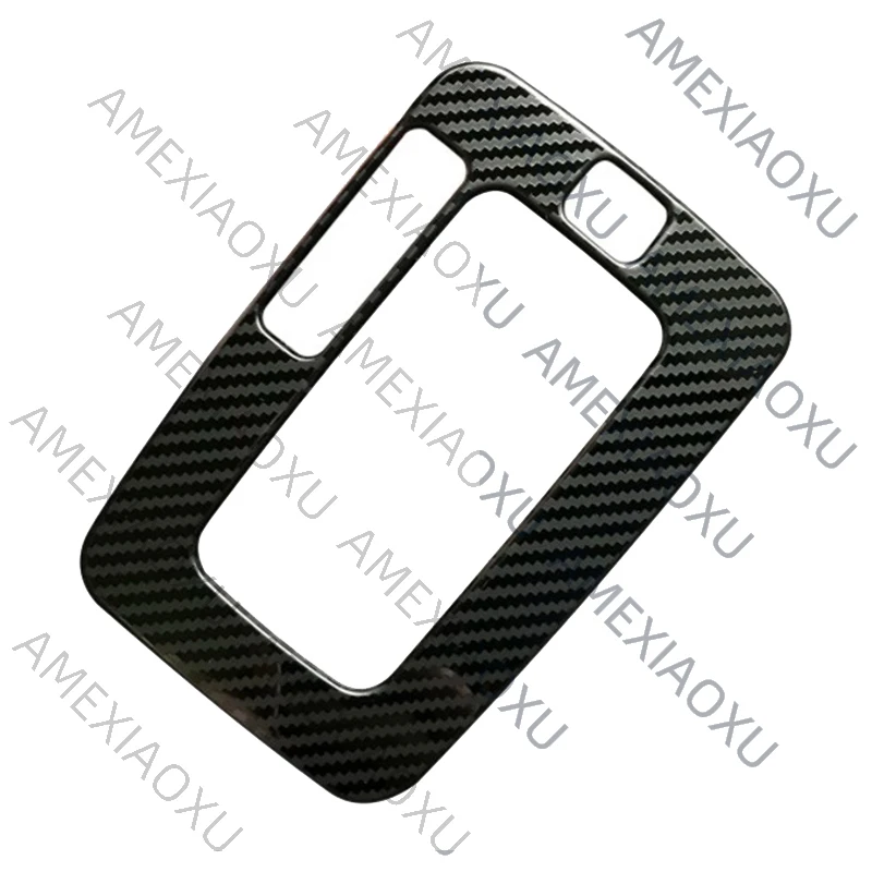 AMEXIAOXU For Ford Ranger Everest Endeavor 2015+ Carbon Fiber Stainless Steel Gear Shift Panel Cover Trim Frame Decor Accessorie