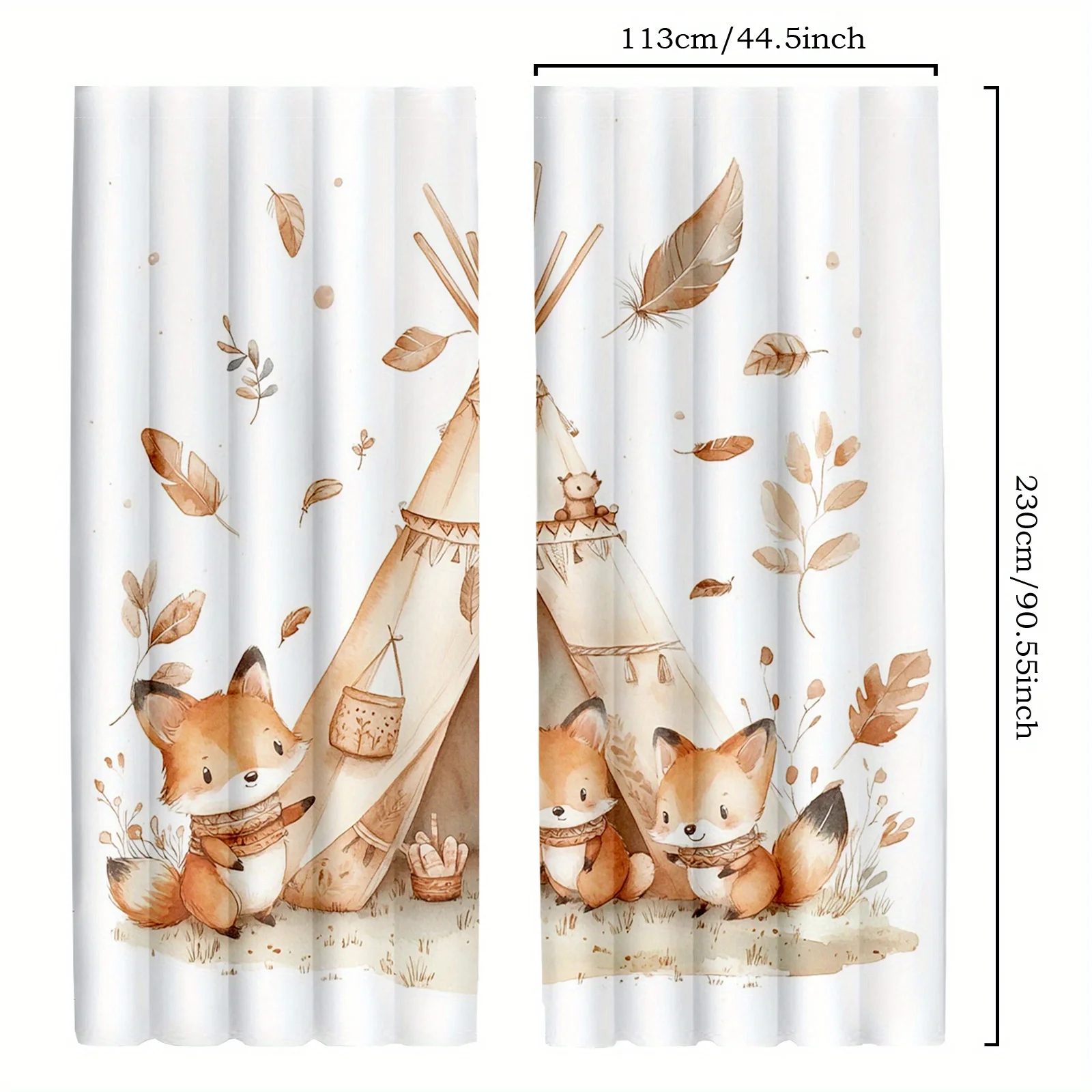 Cute Fox Curtains Teepee Desig - огляд і ціна Baby Nursery Youtube