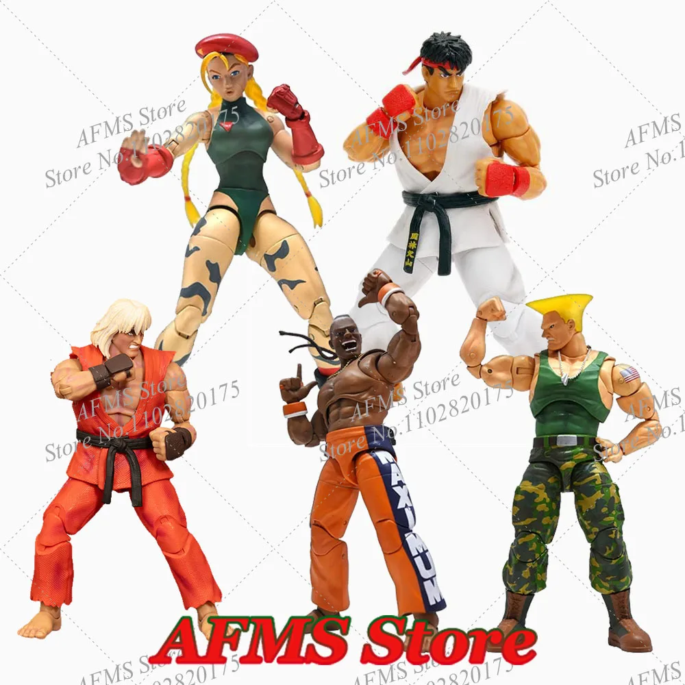 

Jada Toys Коллекционная фигурка Ken Cammy White Guile Dee Jay Ryu-Bai в масштабе 1/12, куклы для уличных игр, 6 дюймов, экшн-фигурка, модель солдата