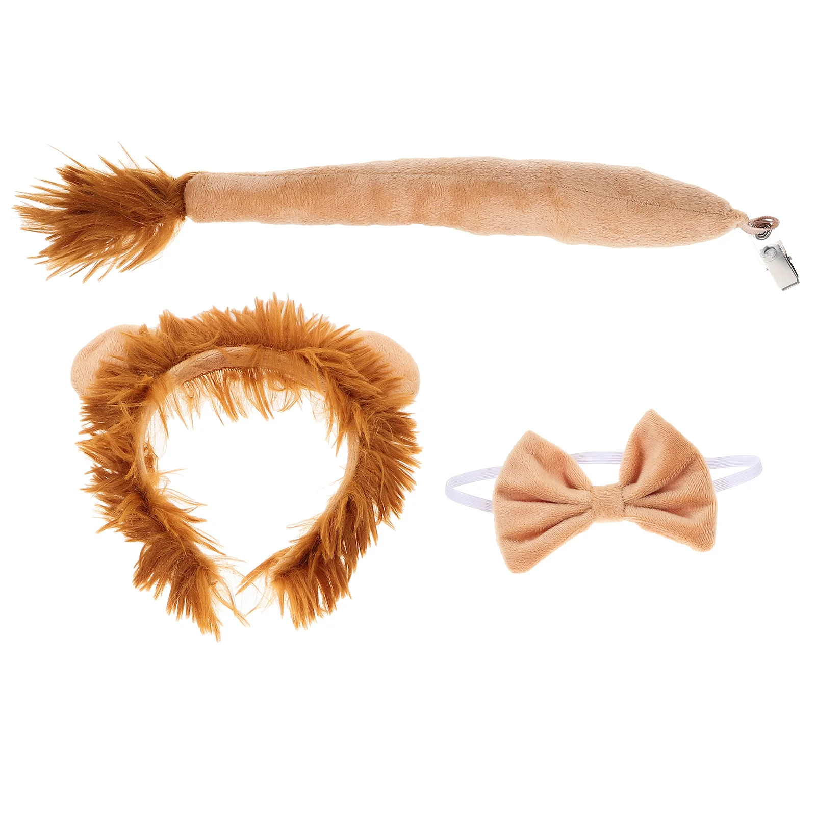 

Lion Head Children's Performance Headband Set Halloween Costumes Plush Ears Hair Hoops Newborn