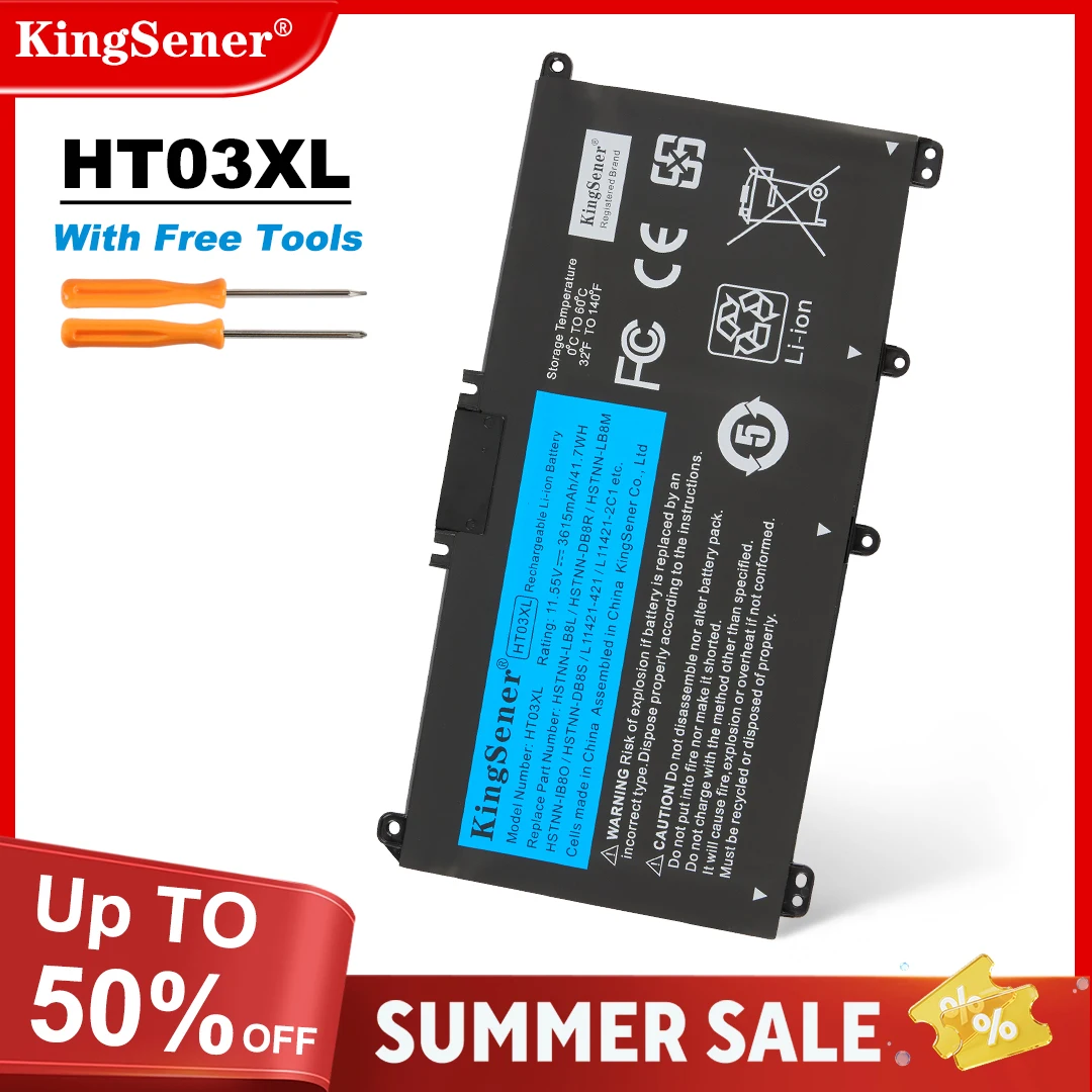 KingSener HT03XL Battery For Pavilion HP 14-CE0025TU 14-CE0034TX 15-CS0037T 250 255 G7 HSTNN-LB8L L11421-421 HSTNN-LB8M/DB8R