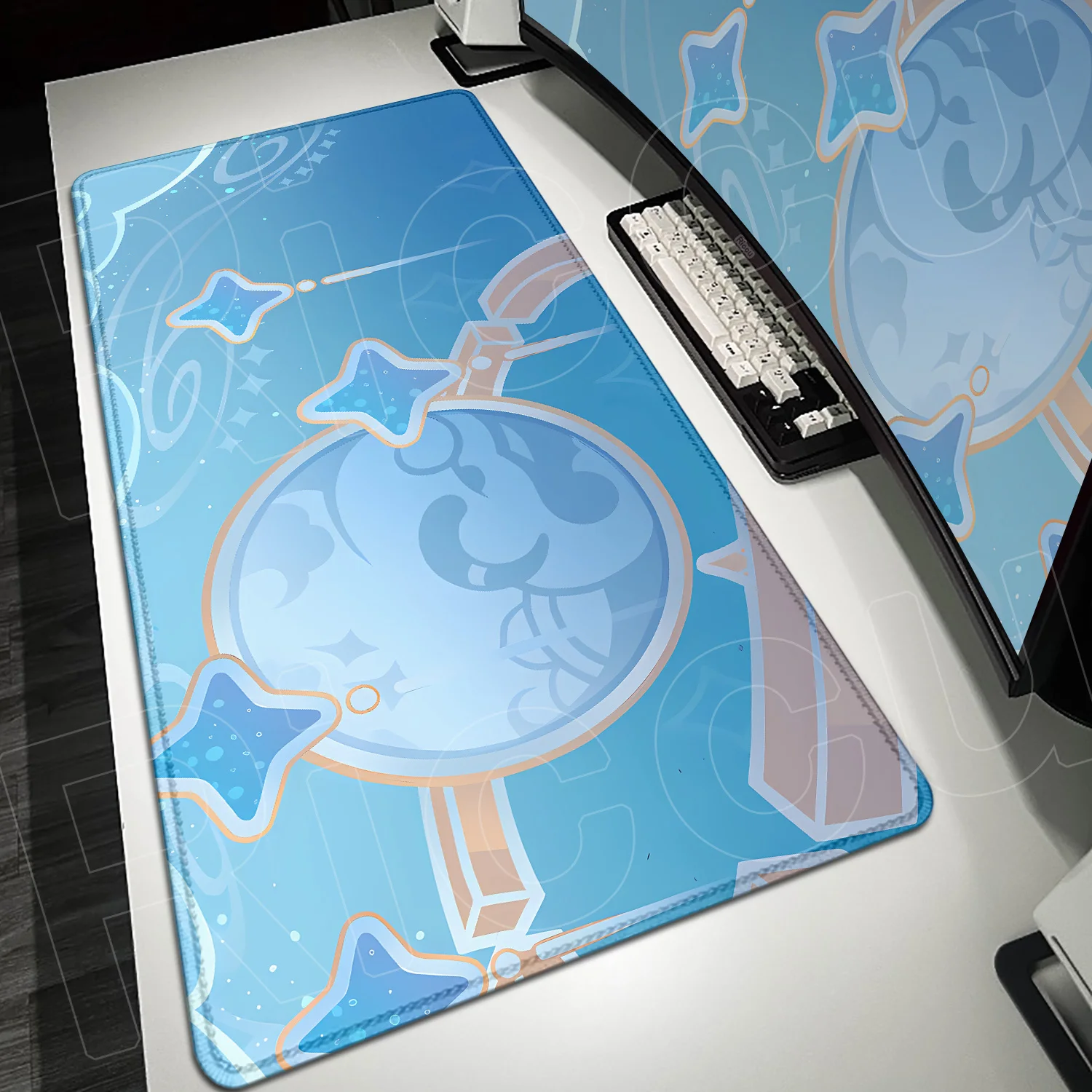 

Коврик для мыши 40x90 см Hot Gamer Genshin Impact Persona Layla XXL, натуральный каучуковый коврик для стола, для ноутбуков, офиса, противоскользящий коврик для клавиатуры и мыши