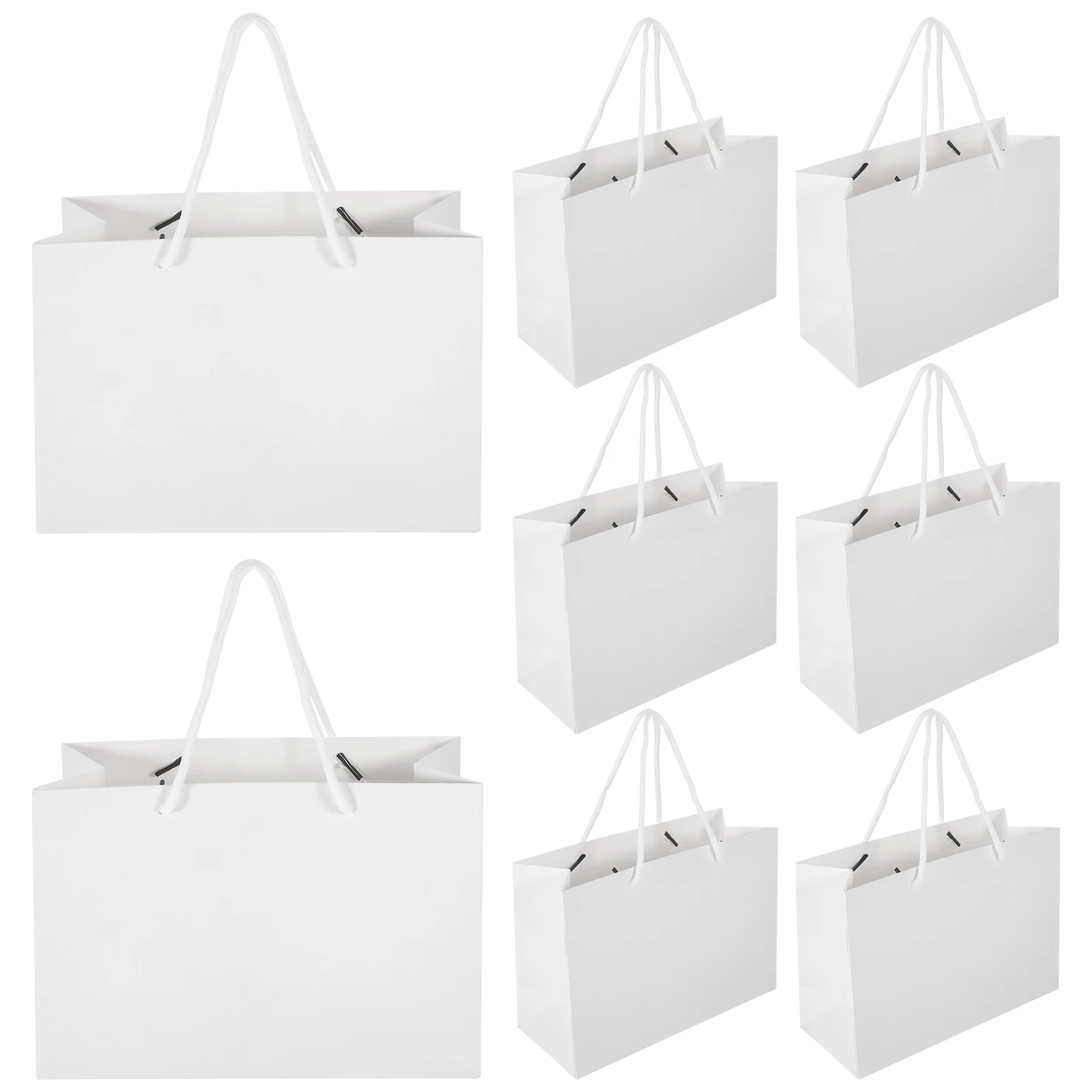 

20 Pcs White Gift Bags 9 45x6 69x3 94 Inches Bulk H les Birthday Party Favor Containers C y Cookies Treats Storage