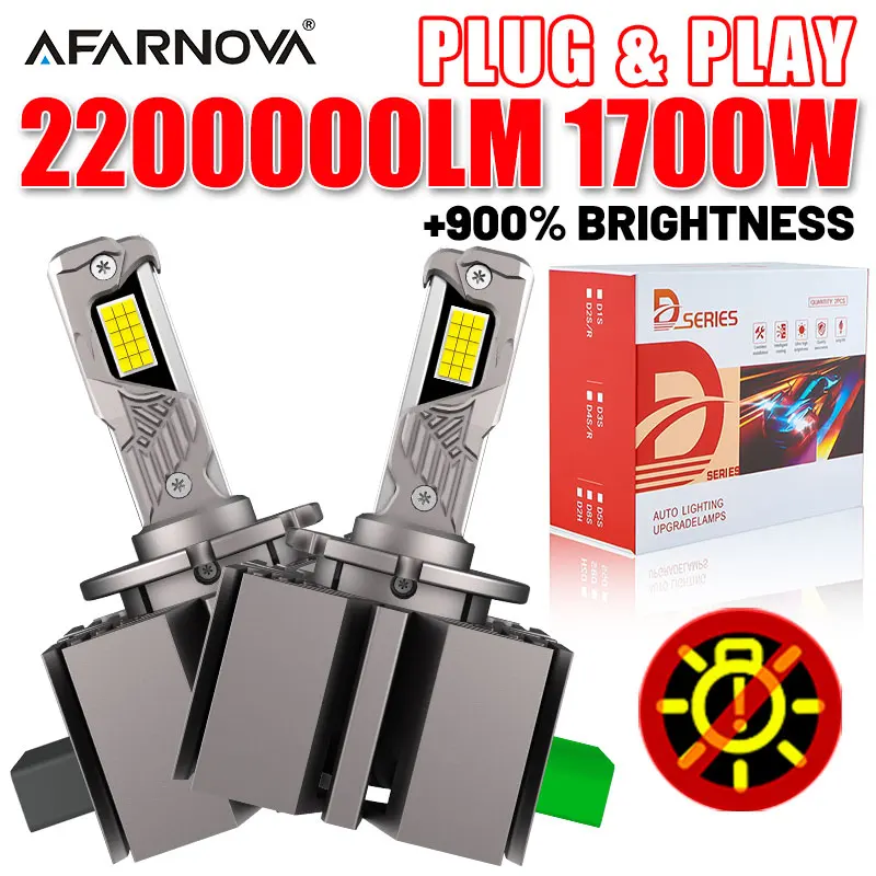 

D3S Led D1S Автомобильные фары Лампы Canbus 1700W 2200000Lm 12V HID Ксеноновые лампы D1R D3R 6000K Для автоматических противотуманных фар Лампы 1:1 Plug Play