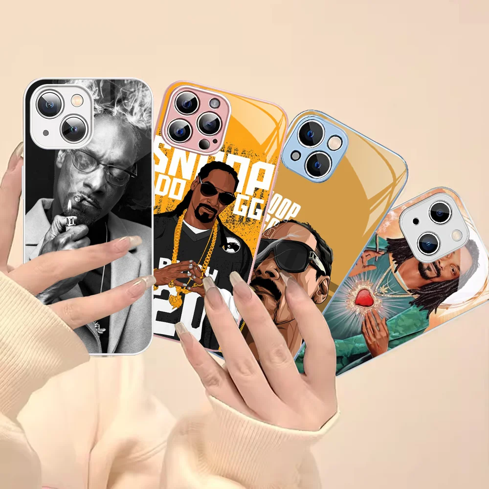 

S-Snoop D-Dogg Rapper чехол для телефона iPhone 15 13 12 Mini 11 Pro XS Max X XR 14 Plus чехол из закаленного стекла