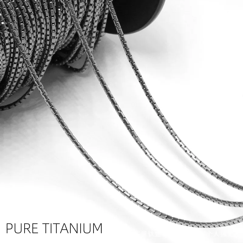 

NEW 3.3mm Pure Titanium Snake Chain Necklace for Men Women Fashion Birthday Chain No-Fade NO Allergic Necklaces Jewelry Gifts
