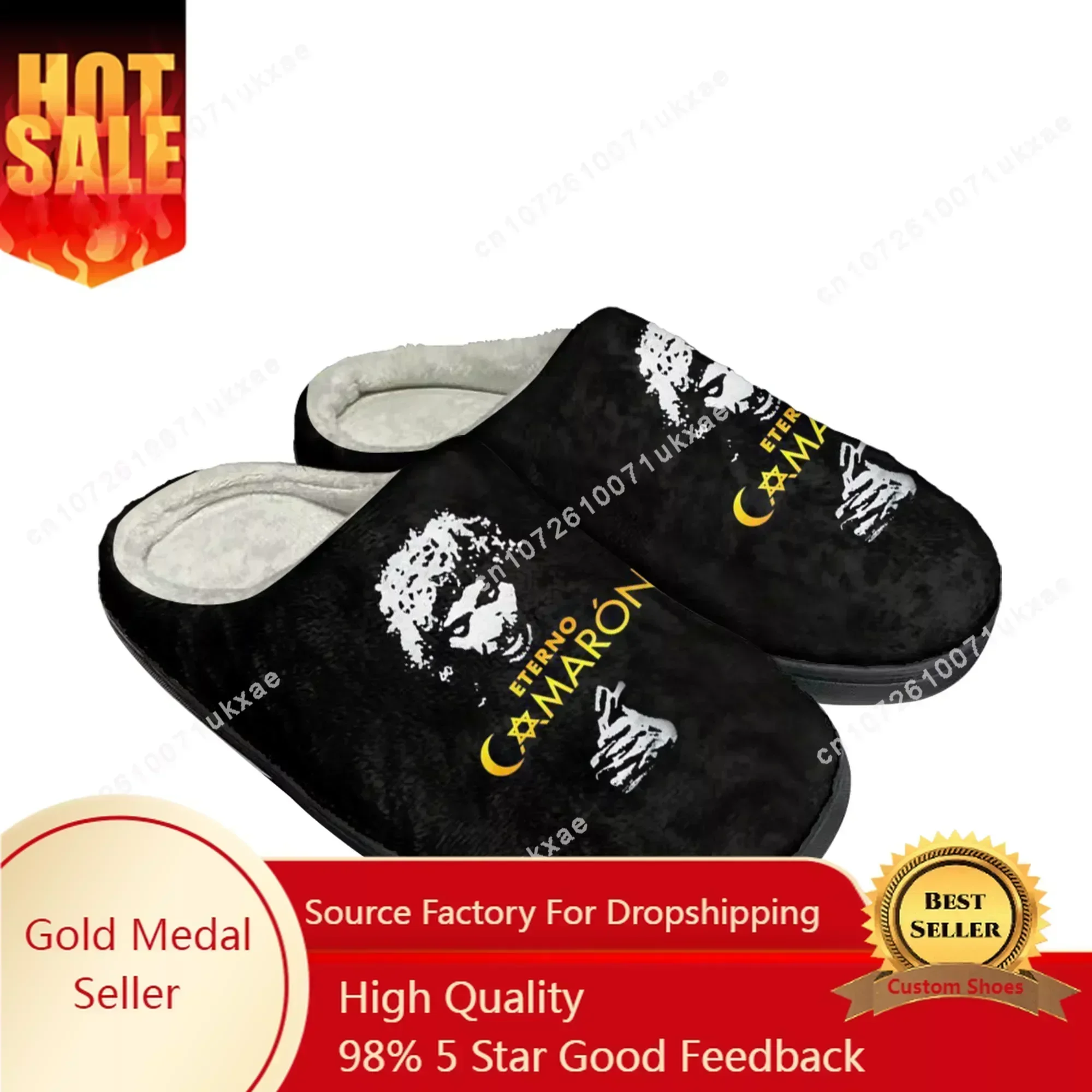 C-Camaron Home Cotton De La Isla Slippers Mens Women Plush Bedroom Casual Keep Warm Shoes Thermal Indoor Slipper Customized Shoe