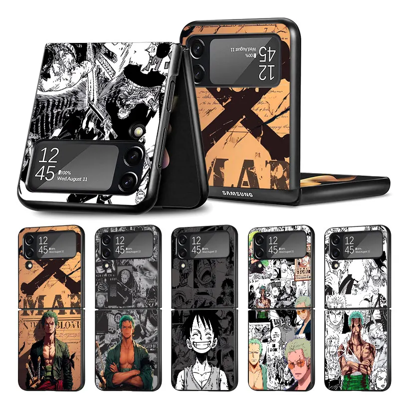 

Phone Case for Samsung Galaxy Z Flip Z Flip 3 Z FLIP 6 Z Flip 5 Back Cover Anime One Pieces