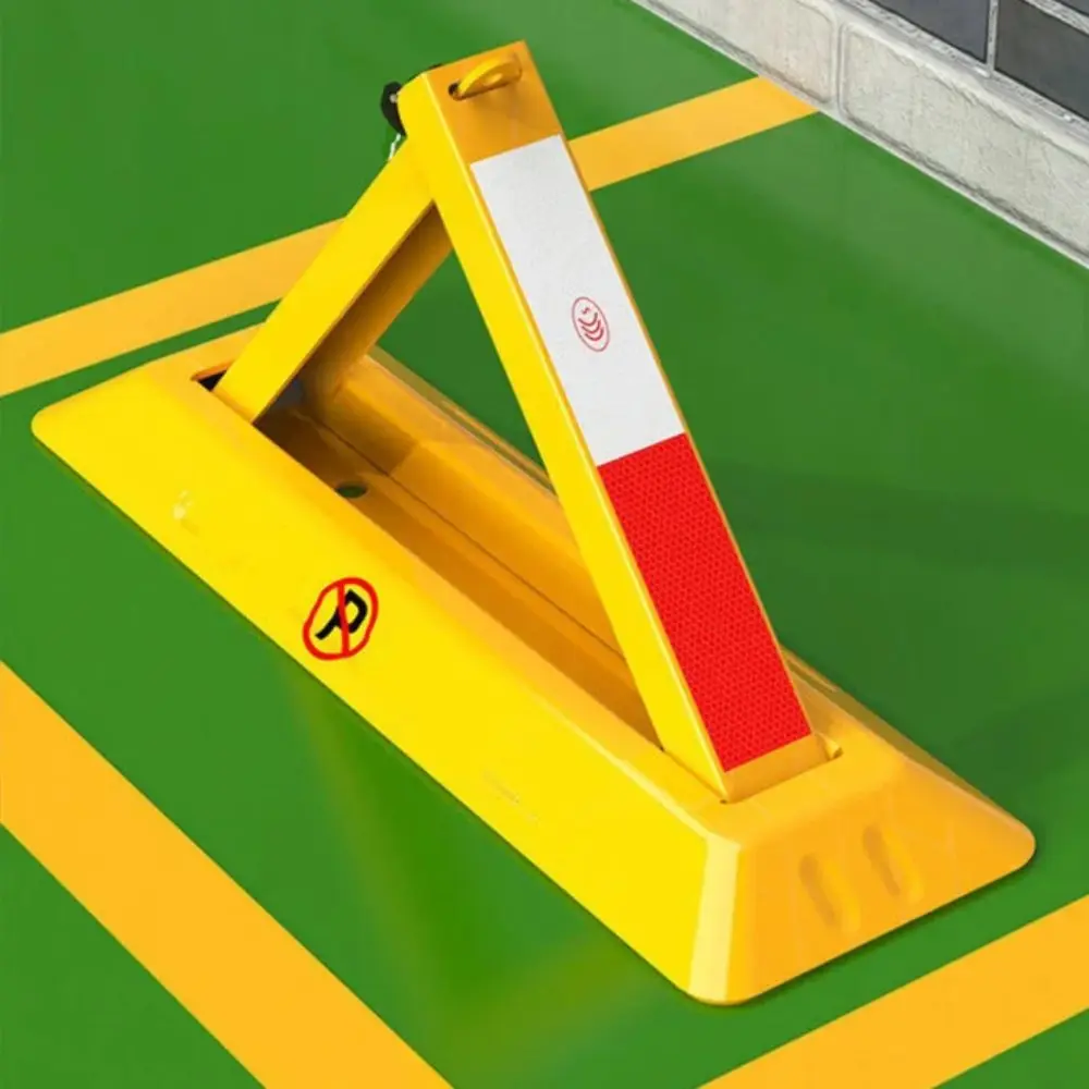 

Портативный складной парковочный замок-барьер, утолщенный, противоударный, устойчивый к давлению, с фиксированной конструкцией, треугольный замок