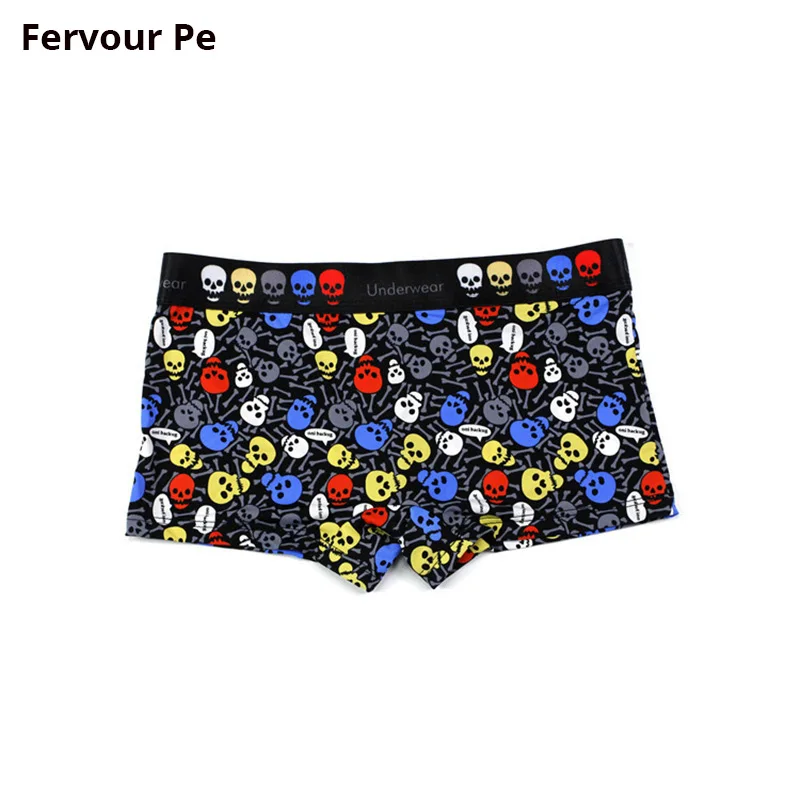 

Fervour pe Women Panties Letter Print Ice Silk Boyshorts Low Waisted Female Underwear M-2XL A19111