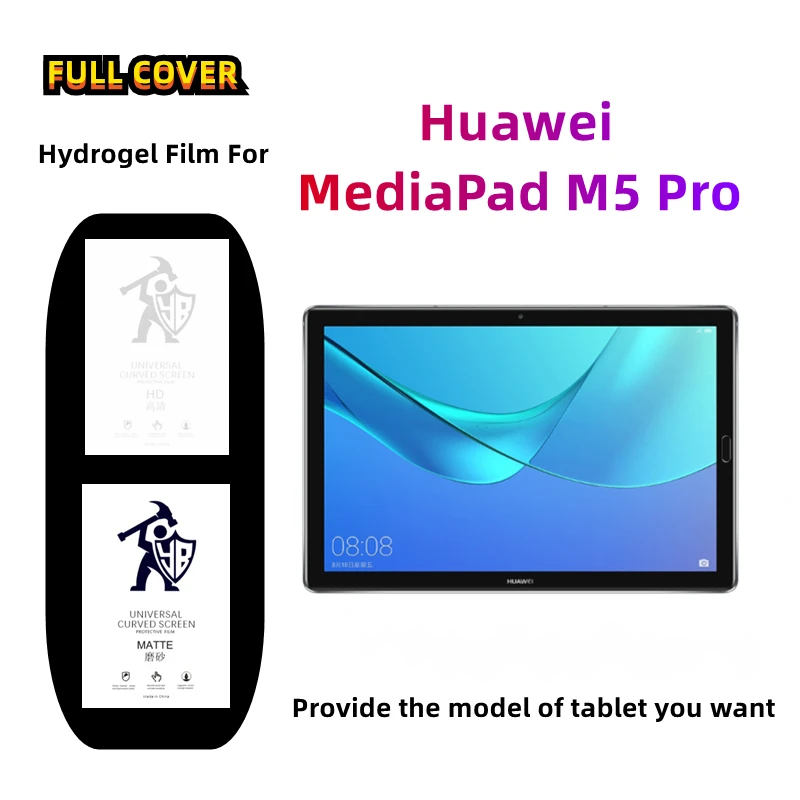 

2pcs Matte Hydrogel Film For Huawei MediaPad M5 Pro HD Screen Protector For Huawei MediaPad M5 Pro 10.8 inches Frosted/Clear