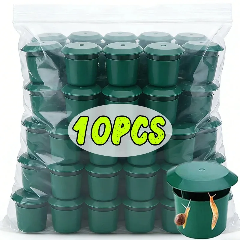Trampa de plástico para caracoles y babosas, protector de huertos y plantas, trampas para plagas, cajas atrapa-insectos, suministros de jardín