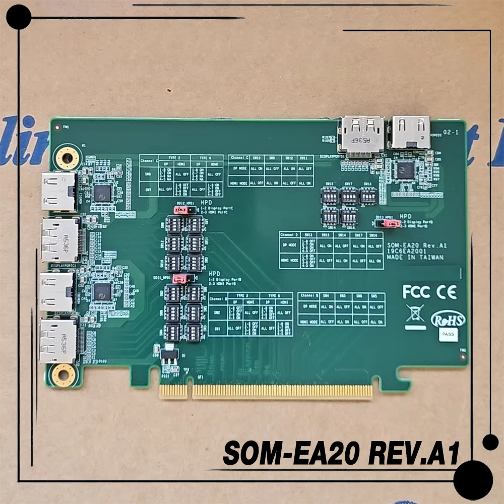 

SOM-EA20 REV.A1 для карты адаптера Advantech PCIex16 на 2 порта HDMI и 2 DP, совместимые с платой разработки SOM-DB5720