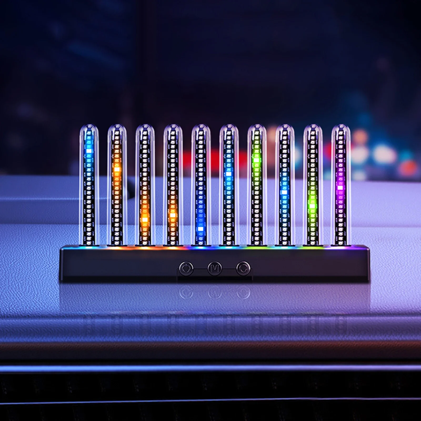 Einstellbares LED-Spektrumlicht mit mehreren RGB-Farben für die Innenausstattung von Autos zur Dekoration und als Innenzubehör. – Detail 12