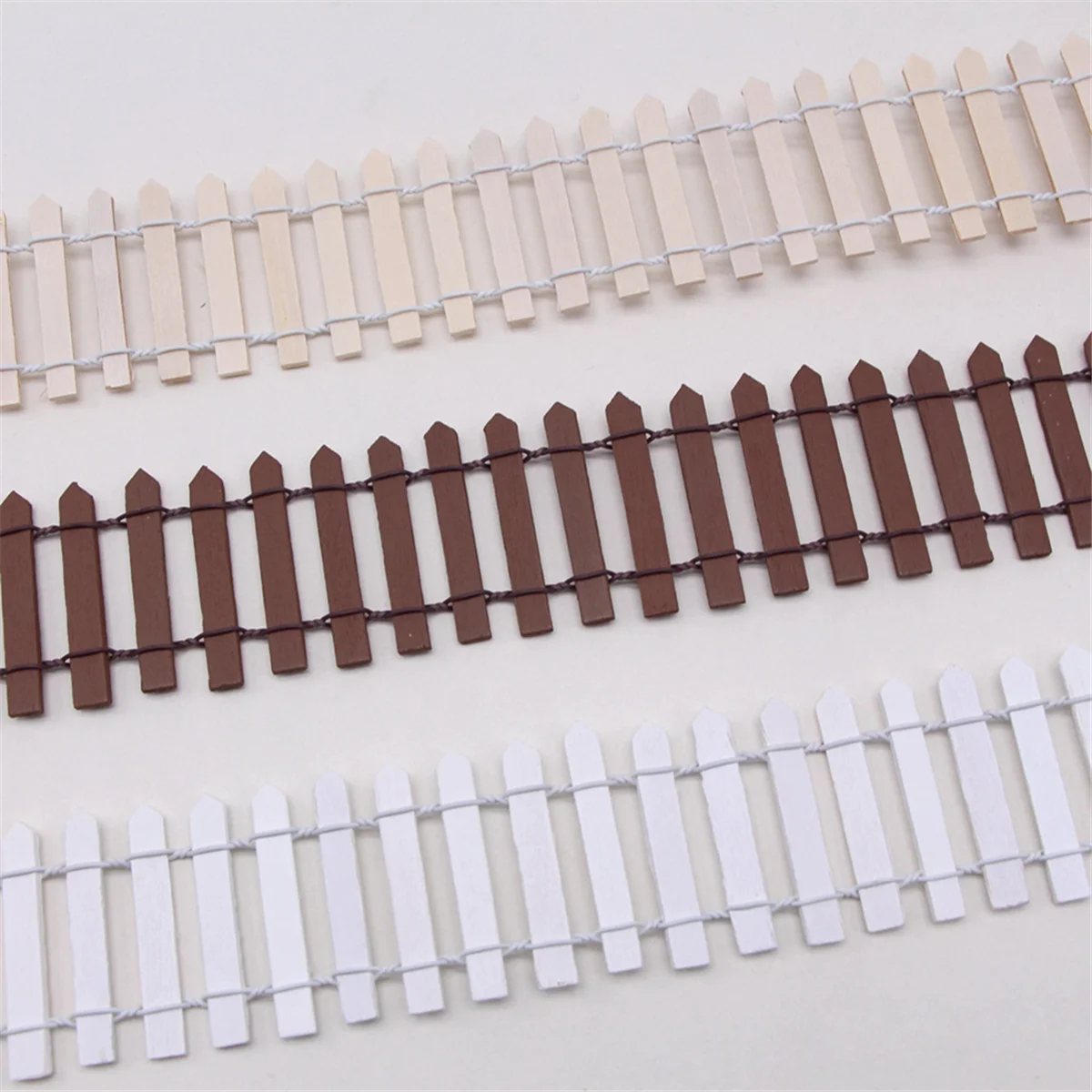 سياج صغير A71P، ديكور نباتات للحديقة والبوعاء، ديكور خشبي لسياج الحديقة الخيالية، مشروع حرفي يمكنك صنعه بنفسك كما هو موضح