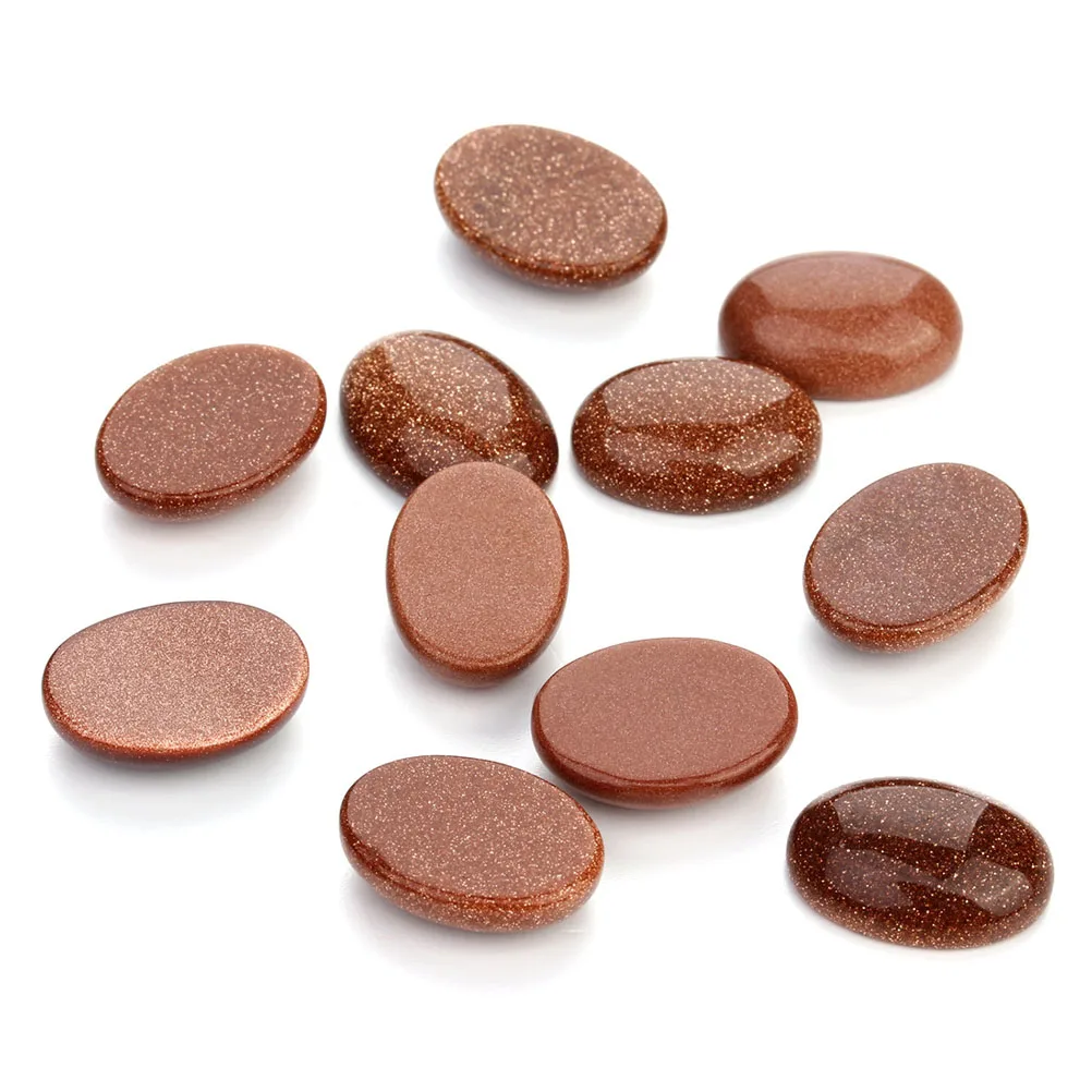 

10 Pcs Stone Patch Jewelry Making Oval Stone Patches Accessories Retro Gemstone DIY Oval Beads Popular Decor Elegant Charm
