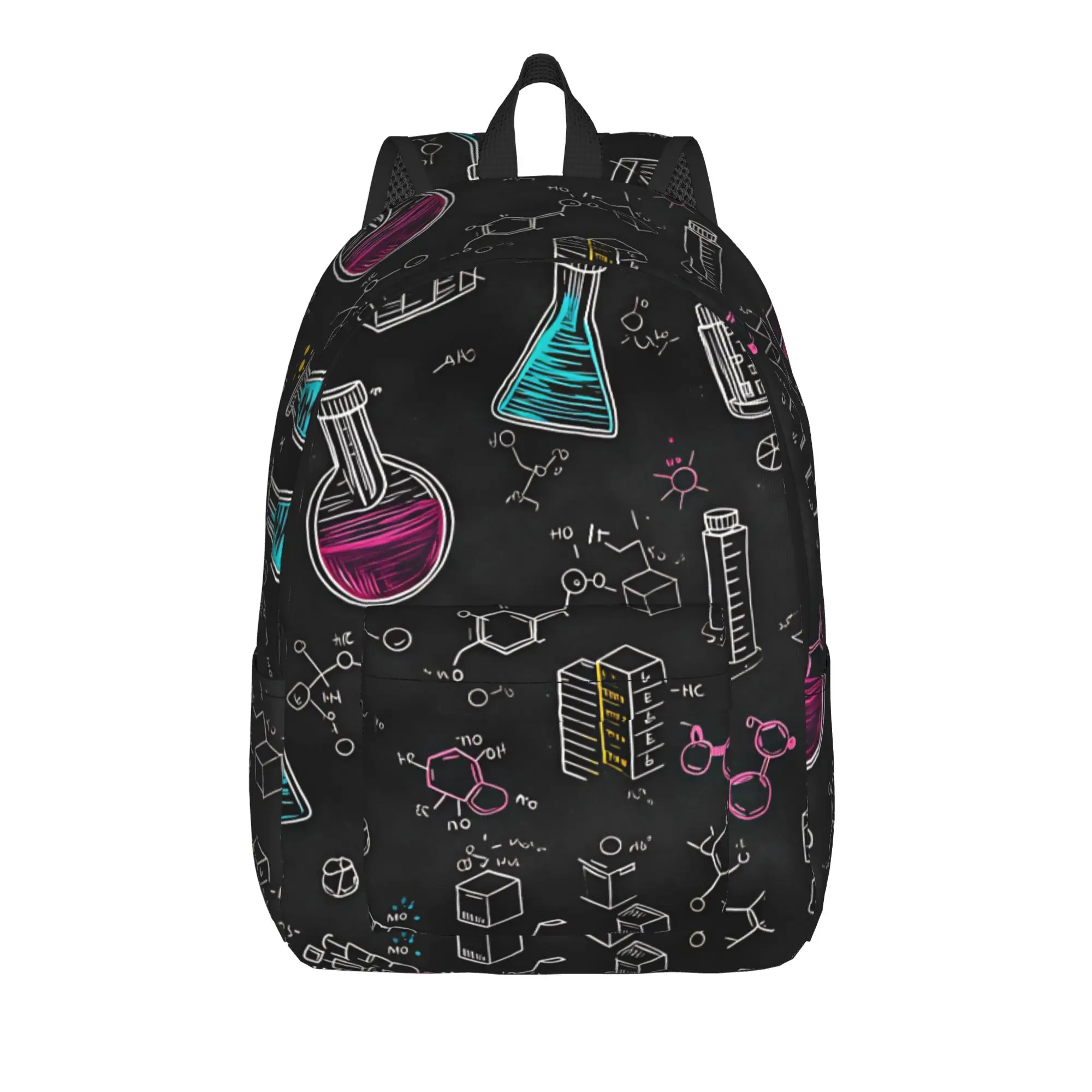 Blackboard Chemistry Lab Doodle Backpack Outdoor Style Backpacks Women Men High Quality Lightweight High School Bags Rucksack