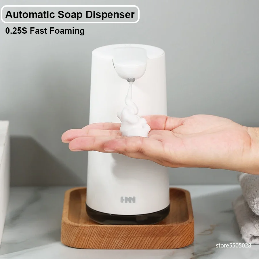 Nieuwe Automatische Zeepdispenser Oplaadbare Elektrische Handwasmachine Infrarood Sensor Handwasmachine Shampoo Zeepschuim Maker