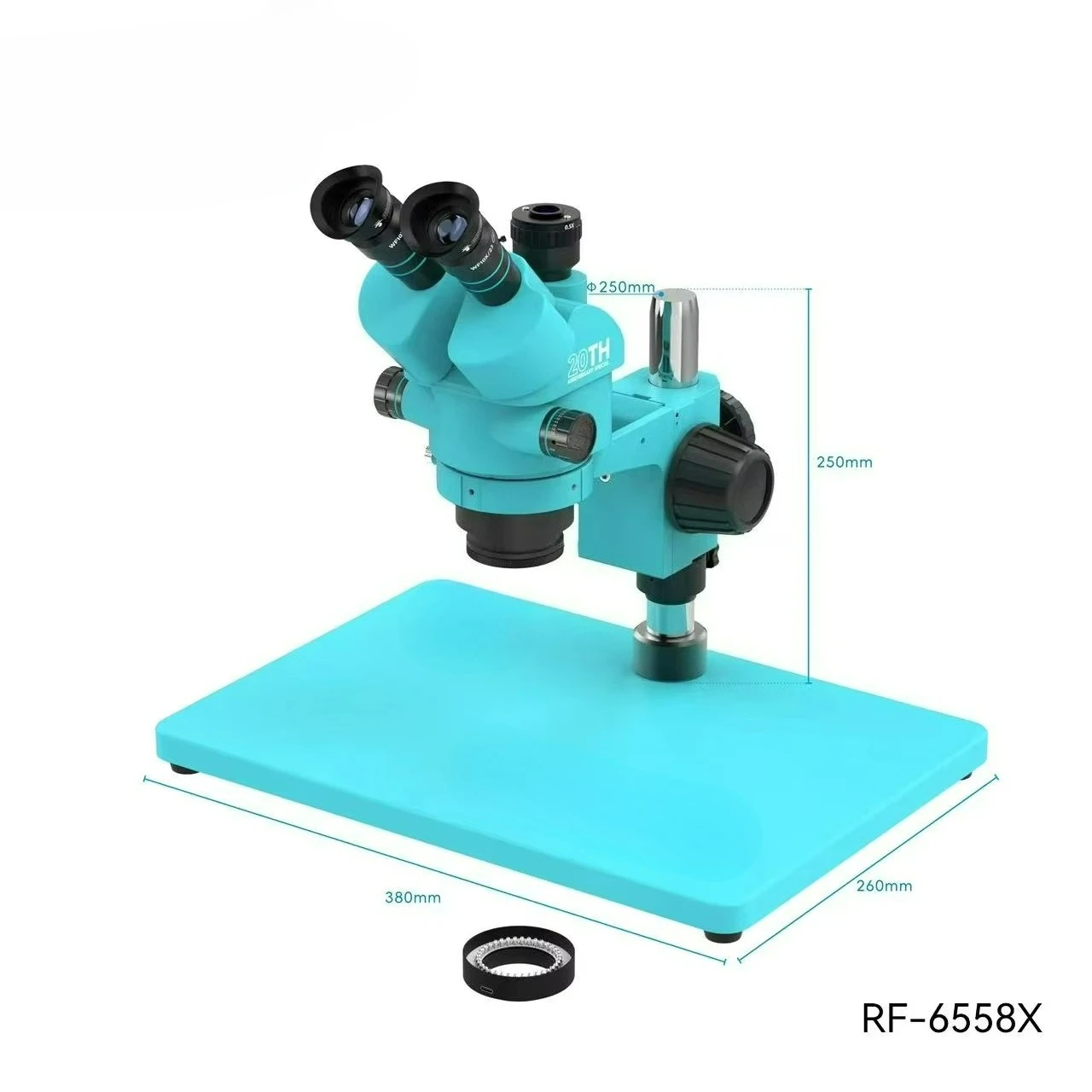 

RF-6558X Electronics Trinocular Microscope for Phone PCB Soldering Welding Tool With Alloy Maintenance Stand
